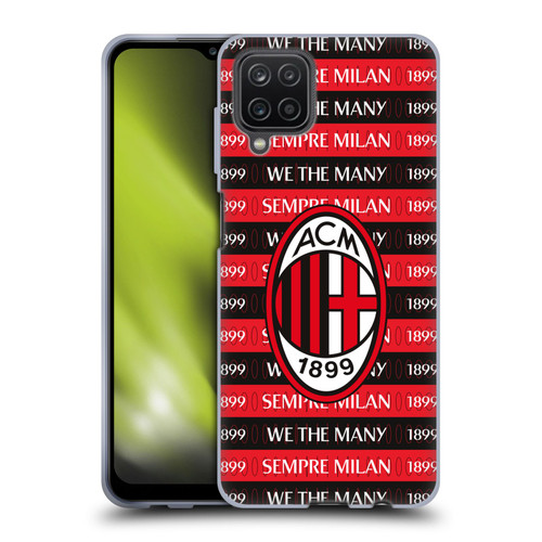 AC Milan Art Milan 1899 Soft Gel Case for Samsung Galaxy A12 (2020)