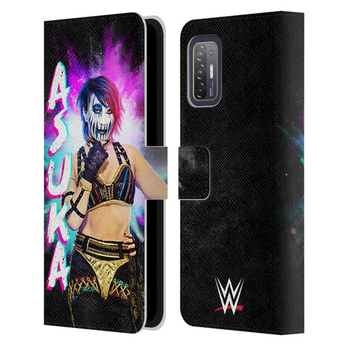 WWE Asuka Black Portrait Leather Book Wallet Case Cover For HTC Desire 21 Pro 5G