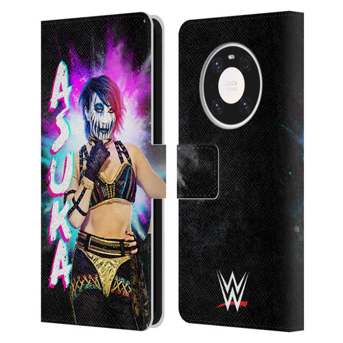 WWE Asuka Black Portrait Leather Book Wallet Case Cover For Huawei Mate 40 Pro 5G