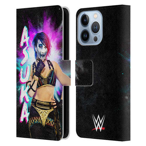 WWE Asuka Black Portrait Leather Book Wallet Case Cover For Apple iPhone 13 Pro