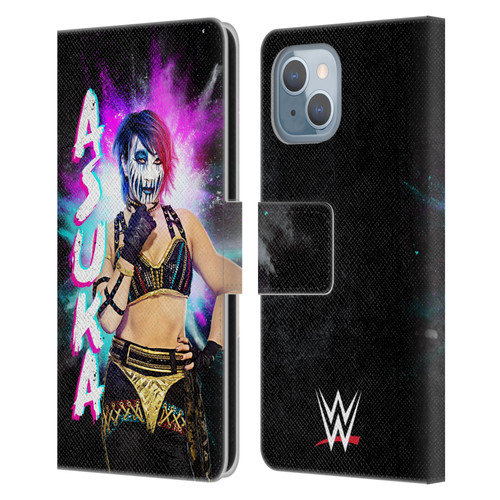 WWE Asuka Black Portrait Leather Book Wallet Case Cover For Apple iPhone 14