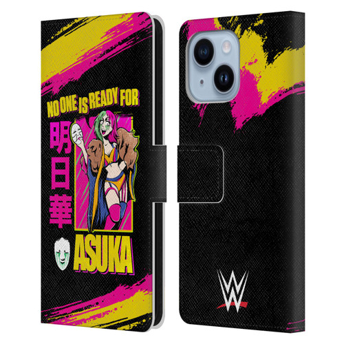 WWE Asuka No One Is Ready Leather Book Wallet Case Cover For Apple iPhone 14 Plus