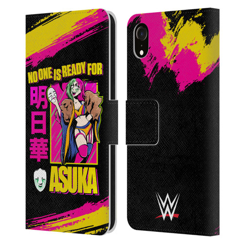 WWE Asuka No One Is Ready Leather Book Wallet Case Cover For Apple iPhone XR