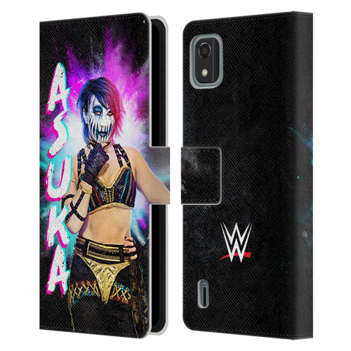 WWE Asuka Black Portrait Leather Book Wallet Case Cover For Nokia C2 2nd Edition