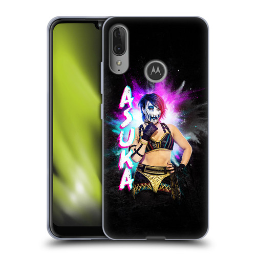 WWE Asuka Black Portrait Soft Gel Case for Motorola Moto E6 Plus