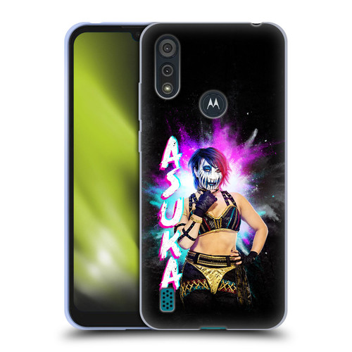 WWE Asuka Black Portrait Soft Gel Case for Motorola Moto E6s (2020)