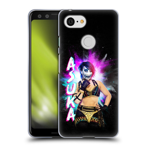 WWE Asuka Black Portrait Soft Gel Case for Google Pixel 3