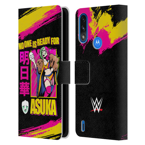 WWE Asuka No One Is Ready Leather Book Wallet Case Cover For Motorola Moto E7 Power / Moto E7i Power
