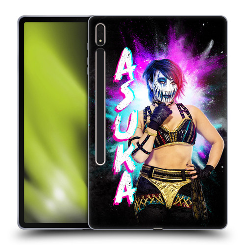 WWE Asuka Black Portrait Soft Gel Case for Samsung Galaxy Tab S8 Plus