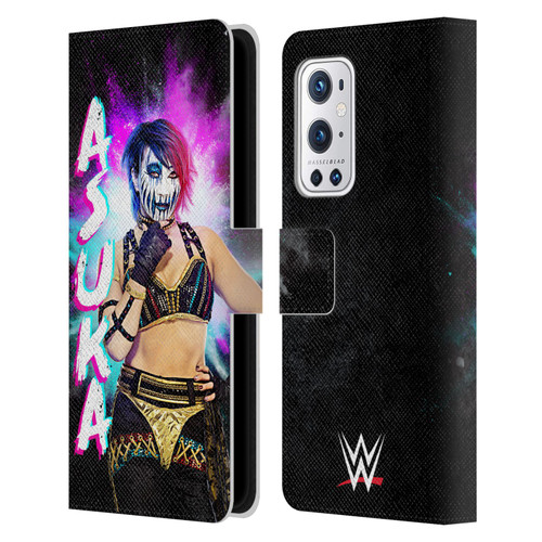 WWE Asuka Black Portrait Leather Book Wallet Case Cover For OnePlus 9 Pro