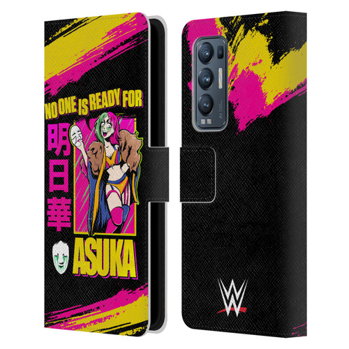 WWE Asuka No One Is Ready Leather Book Wallet Case Cover For OPPO Find X3 Neo / Reno5 Pro+ 5G