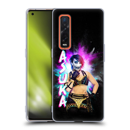 WWE Asuka Black Portrait Soft Gel Case for OPPO Find X2 Pro 5G