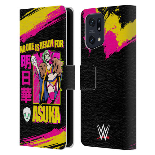 WWE Asuka No One Is Ready Leather Book Wallet Case Cover For OPPO Find X5