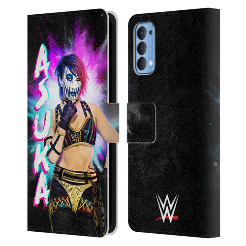 WWE Asuka Black Portrait Leather Book Wallet Case Cover For OPPO Reno 4 5G