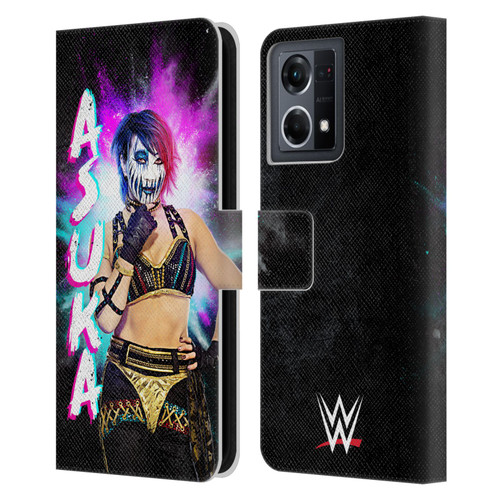 WWE Asuka Black Portrait Leather Book Wallet Case Cover For OPPO Reno8 4G