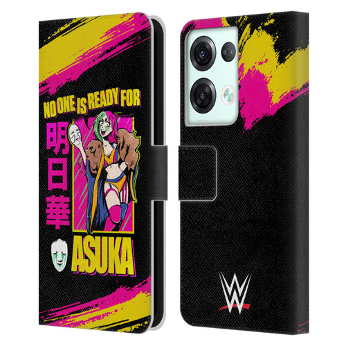 WWE Asuka No One Is Ready Leather Book Wallet Case Cover For OPPO Reno8 Pro