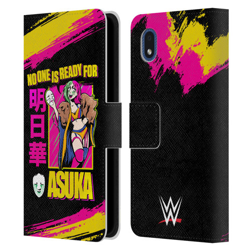 WWE Asuka No One Is Ready Leather Book Wallet Case Cover For Samsung Galaxy A01 Core (2020)
