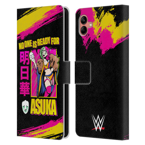 WWE Asuka No One Is Ready Leather Book Wallet Case Cover For Samsung Galaxy A04 (2022)