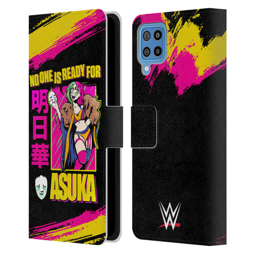 WWE Asuka No One Is Ready Leather Book Wallet Case Cover For Samsung Galaxy F22 (2021)