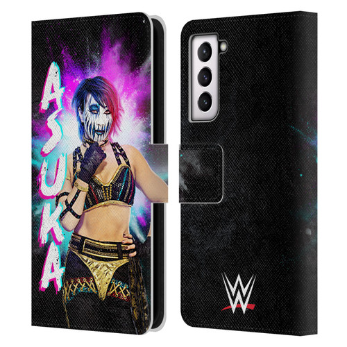 WWE Asuka Black Portrait Leather Book Wallet Case Cover For Samsung Galaxy S21 5G