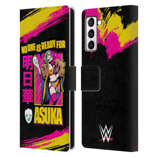 WWE Asuka No One Is Ready Leather Book Wallet Case Cover For Samsung Galaxy S21+ 5G