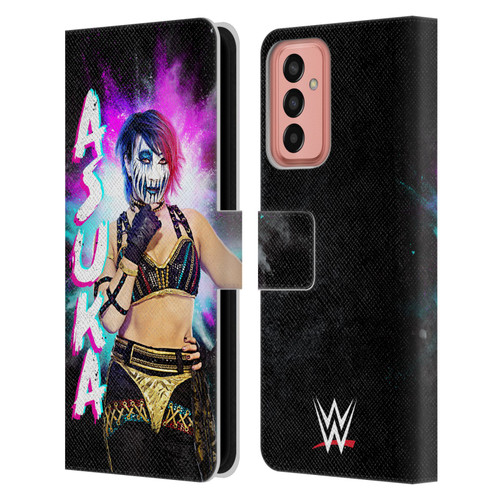 WWE Asuka Black Portrait Leather Book Wallet Case Cover For Samsung Galaxy M13 (2022)