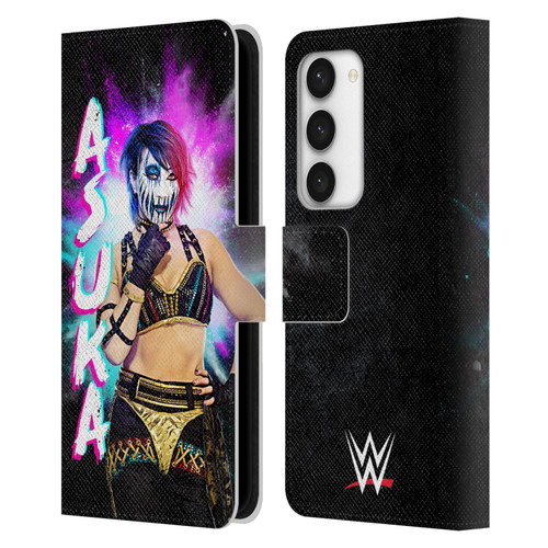 WWE Asuka Black Portrait Leather Book Wallet Case Cover For Samsung Galaxy S23 5G
