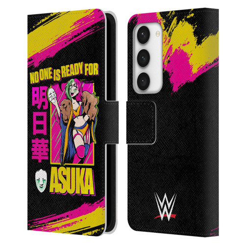 WWE Asuka No One Is Ready Leather Book Wallet Case Cover For Samsung Galaxy S23 5G