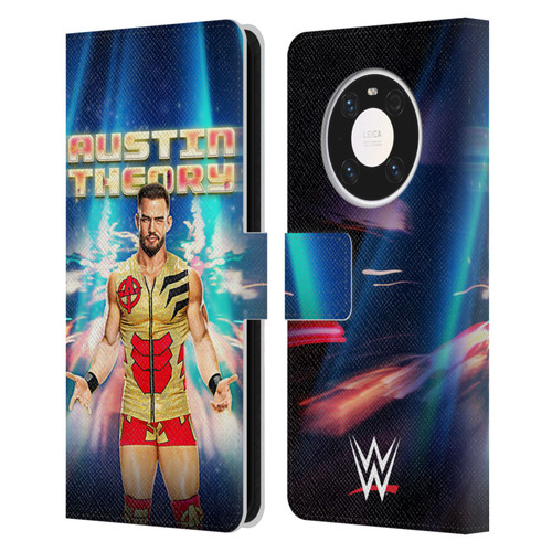 WWE Austin Theory Portrait Leather Book Wallet Case Cover For Huawei Mate 40 Pro 5G