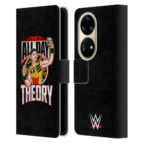 WWE Austin Theory All Day Theory Leather Book Wallet Case Cover For Huawei P50 Pro