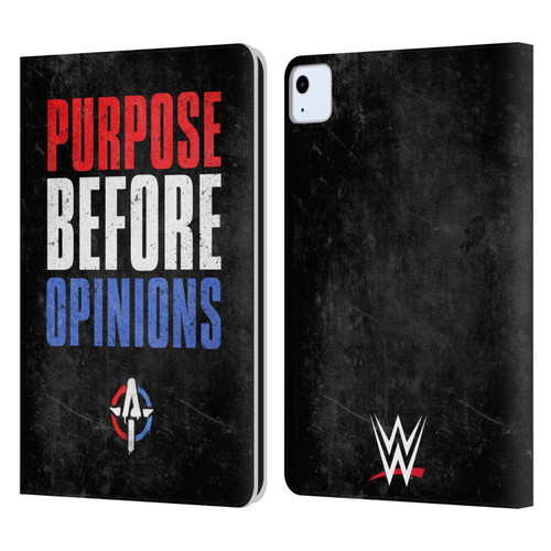 WWE Austin Theory Purpose Before Opinions Leather Book Wallet Case Cover For Apple iPad Air 2020 / 2022