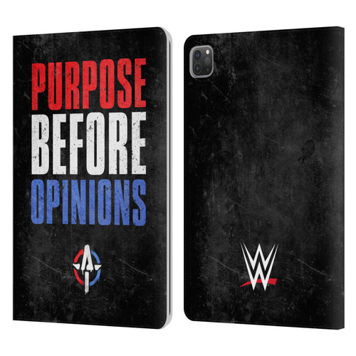 WWE Austin Theory Purpose Before Opinions Leather Book Wallet Case Cover For Apple iPad Pro 11 2020 / 2021 / 2022