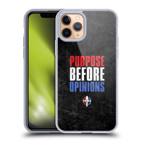 WWE Austin Theory Purpose Before Opinions Soft Gel Case for Apple iPhone 11 Pro