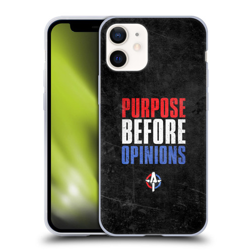 WWE Austin Theory Purpose Before Opinions Soft Gel Case for Apple iPhone 12 Mini