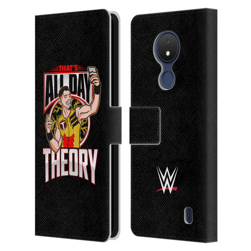 WWE Austin Theory All Day Theory Leather Book Wallet Case Cover For Nokia C21