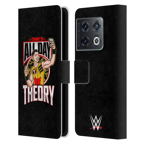 WWE Austin Theory All Day Theory Leather Book Wallet Case Cover For OnePlus 10 Pro