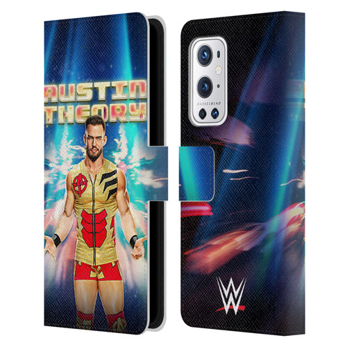 WWE Austin Theory Portrait Leather Book Wallet Case Cover For OnePlus 9 Pro