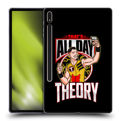 WWE Austin Theory All Day Theory Soft Gel Case for Samsung Galaxy Tab S8 Plus