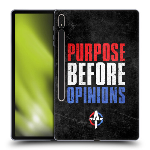 WWE Austin Theory Purpose Before Opinions Soft Gel Case for Samsung Galaxy Tab S8 Plus