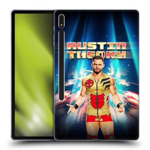 WWE Austin Theory Portrait Soft Gel Case for Samsung Galaxy Tab S8 Plus
