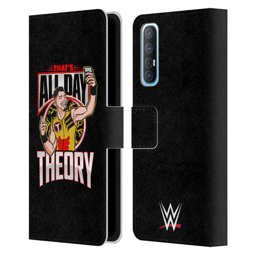 WWE Austin Theory All Day Theory Leather Book Wallet Case Cover For OPPO Find X2 Neo 5G