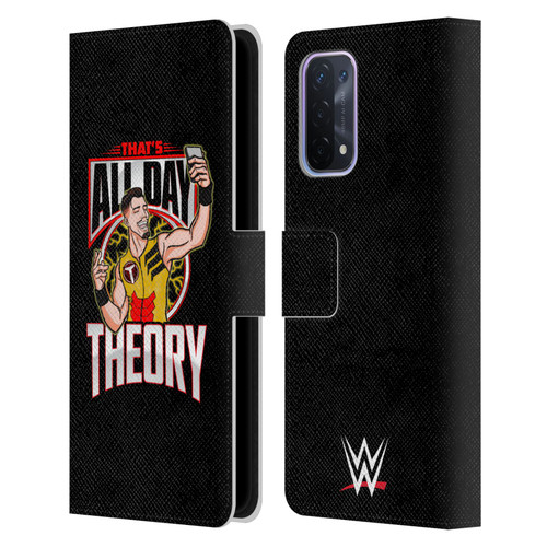 WWE Austin Theory All Day Theory Leather Book Wallet Case Cover For OPPO A54 5G
