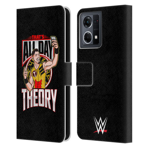 WWE Austin Theory All Day Theory Leather Book Wallet Case Cover For OPPO Reno8 4G