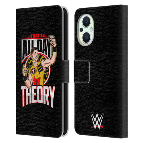 WWE Austin Theory All Day Theory Leather Book Wallet Case Cover For OPPO Reno8 Lite