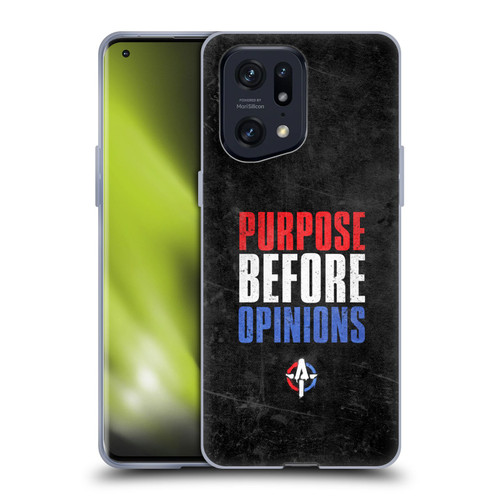 WWE Austin Theory Purpose Before Opinions Soft Gel Case for OPPO Find X5 Pro