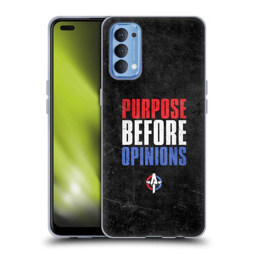 WWE Austin Theory Purpose Before Opinions Soft Gel Case for OPPO Reno 4 5G