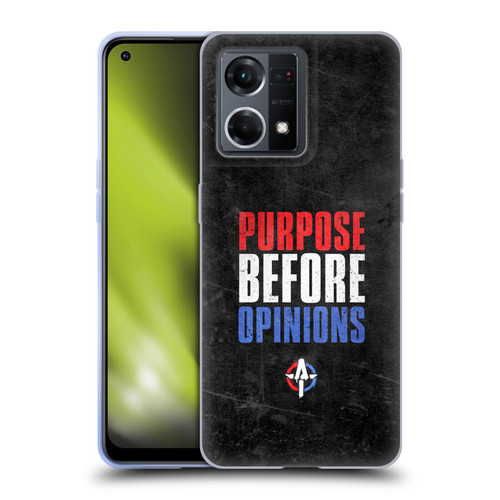 WWE Austin Theory Purpose Before Opinions Soft Gel Case for OPPO Reno8 4G