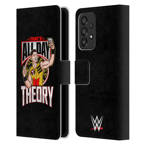 WWE Austin Theory All Day Theory Leather Book Wallet Case Cover For Samsung Galaxy A33 5G (2022)