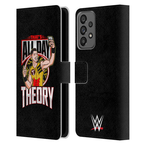 WWE Austin Theory All Day Theory Leather Book Wallet Case Cover For Samsung Galaxy A73 5G (2022)