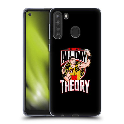 WWE Austin Theory All Day Theory Soft Gel Case for Samsung Galaxy A21 (2020)